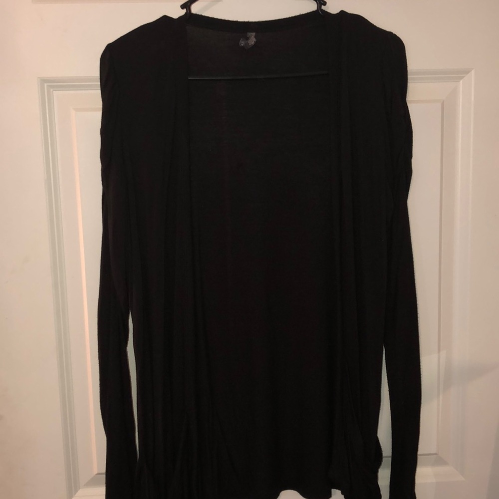 Black cardigan